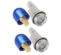 Amosfun 2pcs Spray Gun Inline Air Filter and Water Separator for Compressed Air Systems with Moisture Trap and Quick Connector Compact Design Suitable for Paint Spraying and Airbrush