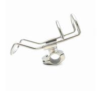 Amosfun 2pcs Stainless Steel Fishing Rod Holder Fishing Rod Stand Silver Rotatable 360 Degrees Mirror Polished Surface for Fisher Boat Use