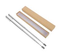 Amosfun 2pcs Stainless Steel Telescopic Divining Rods for Spiritual Dowsing and Metal Detecting, Extendable Probe Rods for Outdoor Water Witching and Ghost Hunting