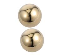 Amosfun 2pcs Stainless Steel Whiskey Ice Balls with Mirror Finish Reusable Round Ice Cubes for Beer and Cocktails Smooth Nonscratch Surface Consistent Cooling with Storage Case for Home