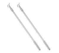 Amosfun 2pcs Telescopic Blind Opening Rods 24 Inch Aluminum Alloy Silver