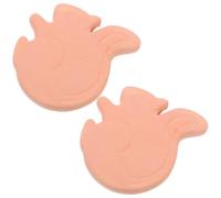 Amosfun 2pcs Terracotta Bread Warmer Stones Multifunctional Farmhouse Bread Basket Keeper for Tortillas Pastries Party Food Ceramic Insulation for Lasting Warmth at Gatherings and