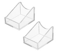 Amosfun 2pcs Tilted Serum Bottle Organizer Acrylic Lab Reagent Holder Stand Chemical Storage Rack Spill Prevention Stable Space-saving Shelf for Laboratory Classroom Research