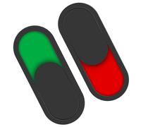 Amosfun 2pcs Toilet Door Signboard 10x4cm Black Sliding Vacancy Occupied Indicator for Bathroom Restroom Privacy Use