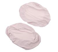 Amosfun 2pcs Toilet Seat and Lid Cover Set, Lightweight Polyester Dustproof Bathroom Protector with Elastic Fit for Home Bathroom Decor, Washable and Soft Stretch Design