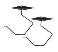 Amosfun 2pcs Under Counter Banana Hanger Foldable Adhesive Fruit Hook for Kitchen Organizer Unique Space Saving Design Easy to Install Holder for Fresh Bananas