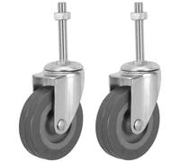 Amosfun 2Pcs Vacuum Cleaner Replacement Casters, Small Quiet Rolling Wheels for Furniture Stem, Office Chair and Trolley Moving Wheels for Hardwood Floors and Home Use