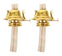 Amosfun 2PCS Vintage Kerosene Burner Head 38 Hole Regulator Replacement Fitting for Glass Lantern Compatible with 2cm Flat Wick