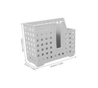 Amosfun 2pcs Wall-mounted Kitchen Chopstick Storage Basket Quick-dry Hollow Design Cutlery Organizer with Drainage for Utensils Space-saving Plastic Flatware Holder for Countertop Modern