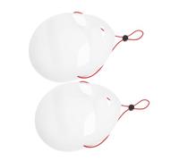 Amosfun 2pcs White Masquerade Masks for Adults Lace Eye Design Lightweight PVC Blank Face Masks DIY Craft for Carnival Cosplay Party Decorations