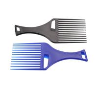 Amosfun 2pcs Wide-tooth Oil Combs for Men Hair Styling Pick Comb Detangling Hair Brush for Back Combing and Teasing