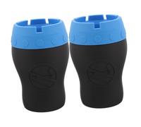 Amosfun 2pcs Windproof Silicone Ashtray with Lid for Car and Home Unbreakable Smokeless Cigar Ash Holder Portable Silicone Ashtray for Vehicle Office Hotel Use