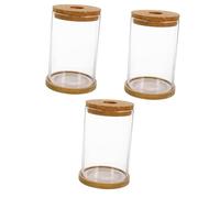 Amosfun 3 Sets Self Watering Devices for Plants Glass Terrarium Lid Mini Bottles Plant Terrarium Jar