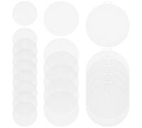Amosfun 30 Pieces Round Wear-Resistant Plastic Canvas Mesh Sheets for Cross Stitch and DIY Craft, Multi-Size (14.7cm, 11.5cm, 7.7cm) Stitchwork Supply for Needlepoint and Embroidery