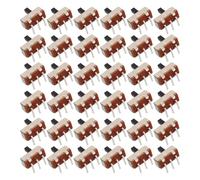 Amosfun 300pcs 3-pin 2 Position Mini Vertical Slide Switch with Bent Foot 4mm Stem Length, Precision Single Pole Toggle Switch for Breadboard and Electronic Circuit Controls