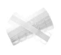 Amosfun 300PCS Clear Self Adhesive Hang Tabs with Cloud Slot Hole Transparent Plastic Small Tabs for Retail Display Industrial Strength Sticky Tags for Organizing Crafts Cards and