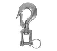 Amosfun 304 Stainless Steel Marine Swivel Chain Hook 90Mm Heavy Duty Tow Hook 150Kg Load Capacity for Boat Trailers and Rigging Safety Lifting Equipment