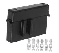 Amosfun 30a Fuse Box Distribution Block Fuse Holder Automotive Marine Junction Block for Car and Boat Electrical Systems