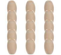 Amosfun 30pcs Decorative Wooden Beads Oval DIY Crafts Beads for Jewelry Making and Garland Making Wood