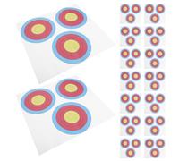 Amosfun 30pcs Paper Targets for Archery Practice, Coated Paper Material with Vertical Target Structure and Layered Scoring Rings, Suitable for Traditional Archery and Recurve Bows