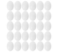 Amosfun 30pcs Simulated Pigeon Eggs Plastic Bird Egg for Tricking Birds to Stop Laying in Nest