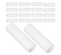 Amosfun 30pcs Tent Connector Parts Replacement Lightweight White Plastic Canopy Tent Pipe Fittings 19mm for Outdoor Camping Support and Party