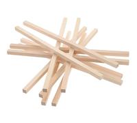 Amosfun 30pcs Unfinished Square Wooden Dowel Rods 10x10mm 30cm Craft Sticks for DIY Woodcraft Home Decor