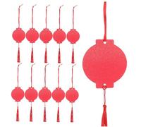 Amosfun 30pcs Valentine's Day Lantern Hanging Ornaments Unique Tree Tags for Couples for Celebrations Birthdays and Anniversaries Create Romantic Atmosphere