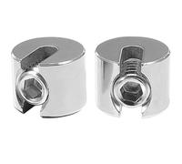 Amosfun 316 Stainless Steel Wire Rope Clamp M4x2 Cable Fastener Clips for Garden and Railing Stainless Steel Cable Clip for Rigging and Tension Applications 2pcs