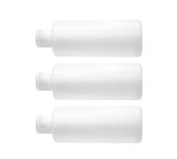 Amosfun 3pcs 400ml Pe Flip Cap Refillable Travel Bottles, Empty Squeeze Lotion Containers for Cosmetic, Shampoo, Body Wash - Portable Plastic Dispenser for Home and Travel Use