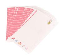 Amosfun 3pcs A7 Colorful Loose-leaf Refill Papers for Ring Binder Notebook, Replacement Planner Inserts Large Grid, Suitable for School, Office, and Personal Organizers