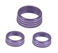 Amosfun 3pcs Air Conditioner Knob Decorative Cover for Anti-scratch Easy to Install Stylish Car Interior Accessories