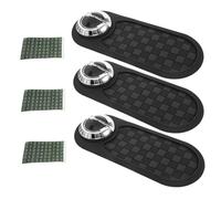 Amosfun 3pcs Car Anti-slip Mat with Rotatable Phone Holder Dashboard Organizer for Phones Sunglasses Keys and Gadgets Enhanced Safety Non-slip Pad for Various Vehicle Interiors