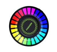 Amosfun 3pcs Car Fragrance Diffuser Vent Clip with Rgb Atmosphere Light Aromatherapy Car Air Freshener for Vehicles Easy Installation LED Music Rhythm Mood Lamp
