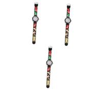 Amosfun 3pcs Cartoon Silicone Band Quartz Watch for Boys Girls Boys Year Old Gifts Dinosaur Design