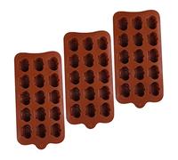 Amosfun 3pcs Crown Shaped Silicone Chocolate Molds Non-Stick Candy Sugar Moulds for DIY Baking Cake Decorating Jelly Fondant Making