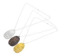 Amosfun 3pcs Egyptian Scarab Necklace Set with Beetle Pendants, Vintage Silver Gold and Antique Bronze Costume Jewelry for Women’s Festival and Party Accessories