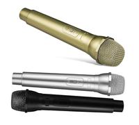 Amosfun 3pcs Fake Microphone Props for Boys and Girls Toy Microphone for Pretend Play Mic Simulation Stage Prop