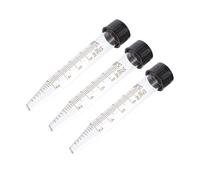 Amosfun 3pcs Glass Centrifuge Tubes with Screw Caps Smooth Inner Surface Liquid Containers Leak-resistant Chemistry Test Vials for Sample Storage and Precision Laboratory Use