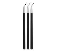 Amosfun 3pcs Lip Liner Brush Eyeliner Brush Long Handle Soft Smooth Material Precise Application for Professional Makeup Artists Beauty Enthusiasts On-the-go Use