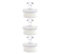 Amosfun 3pcs Manual Face Cleansing Brush Set Lightweight Portable Facial Brush Made of Fiber and Ps Material for Travel Use, Suitable for Most People