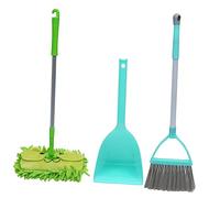 Amosfun 3pcs Mini Cleaning Toy Set for Boy Girl Broom Dustpan Flat Mop for Cleaning Play Sweeping Toys for Toddlers and Boy Girl