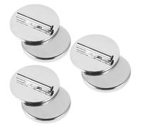 Amosfun 3pcs Mini Magnetic Brooch Pin Buckle Converter Silver Metal Brooch Holder Clothes Pin Magnet for Lapel and Scarf Accessories
