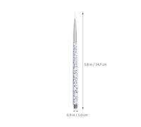 Amosfun 3pcs Nail Art Brush Set 11/15/20mm Fine Liner Nail Drawing Pens Marble Pattern for Manicure Essentials