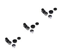 Amosfun 3pcs Phone Camera Lens Kit Wide Angle Fisheye Clip Smartphones Professional Clip Lens for Mobile Photography Silver
