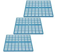 Amosfun 3pcs Rabbit Cage Mat Pet Foot Pads Plastic Easy to Clean Soft Non-irritating Floor Mats for Living Room and Kitchen Floor Suitable for Chinchilla Puppy