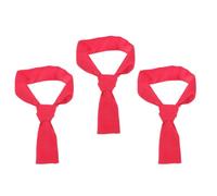 Amosfun 3pcs Red Chef Neck Scarf for Men and Women, Comfortable Cotton Cloth with Quick Cleaning Feature, Stylish Classic Design, for Busy Kitchens and Team Settings