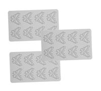 Amosfun 3pcs Silicone Butterfly Fondant Molds Flexible Heatproof Cake Embossing Mat for DIY Decorating Molecular Gastronomy and Chocolate Crafting Nonstick Easy Clean for Weddings and
