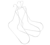 Amosfun 3pcs Stainless Steel Sock Drying Rack for Adults Versatile Wall Door Mount Hanger for Crochet Sock Forms Efficient Vertical Storage Silver