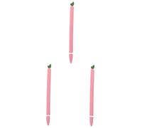 Amosfun 3pcs Stylus Cover with Carrot Design Silicone Protective Case for Touch Screen Pen Fits Snugly